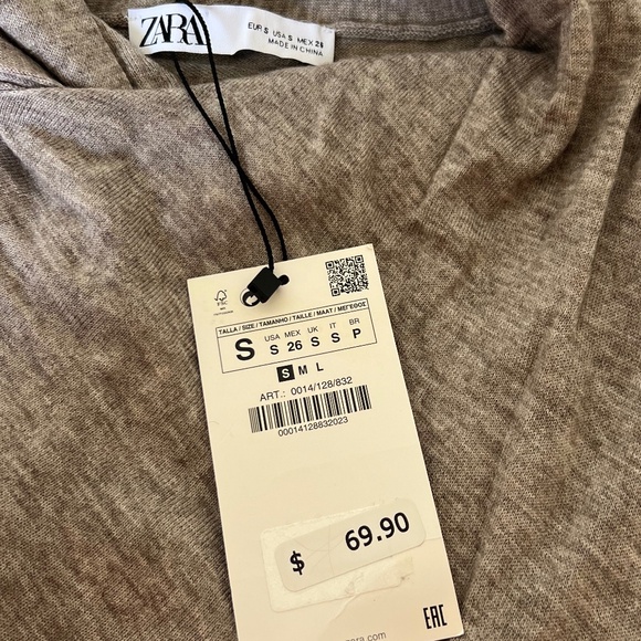 Elegant Heather Tan Knit Crop Top - Picture 7 of 7